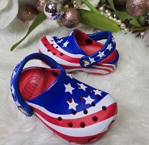 Crocs American Flag Toddler crocs szieC6 new